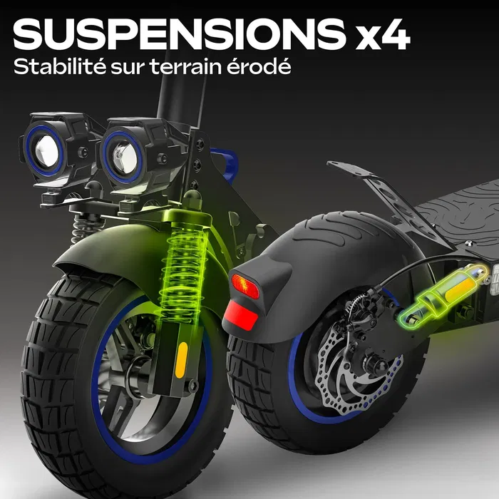 Urbanglide Patinete Eléctrico ECROSS ONE, 800 W, 10 Neumáticos, Máx. 25 km/h, Autonomía hasta 50 km