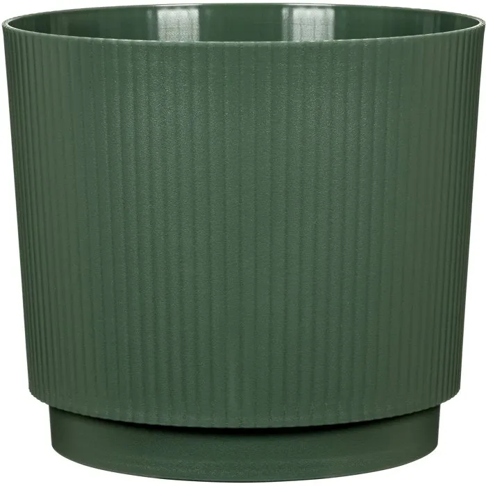 Garden ID Maceta redonda Lino Ø 25 cm H 22 cm 7 Litros Color Verde Oscuro 1612814 Garden ID Maceta redonda Lino Ø 25 cm H 22 cm 7 Litros Color Verde Oscuro 1612814