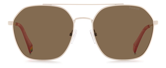 Polaroid PLD-6172-S-10A-SP Gafas de sol octogonales beige Polaroid PLD-6172-S-10A-SP Gafas de sol octogonales beige