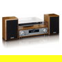 Lenco MC-160WD Holz Altavoz Bluetooth Portátil con Radio FM y Soporte para Madera, Resistente a las Salpicaduras