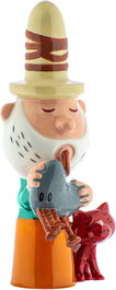 Alessi AGJ01 10 Figura de Porcelana Decoración Navidad Eolo