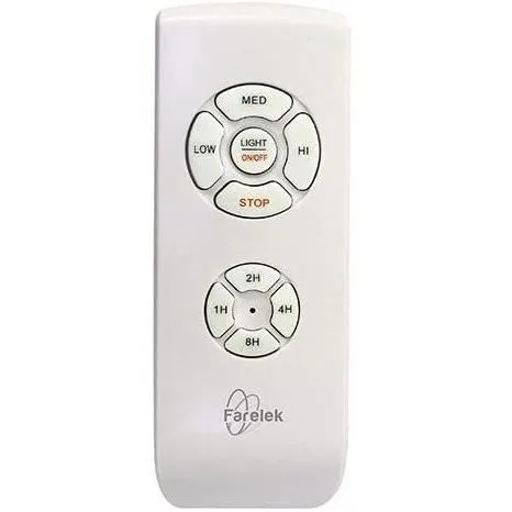 Farelek FAR3431541124394 Ventilador de Techo Oklahoma Negro y Madera Ø137cm 100W + LED