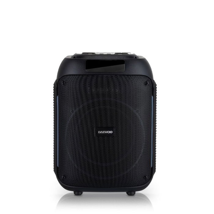 Daewoo Altavoz Party Speaker Bluetooth 40W (350W PMPO) 240 x 230 x 325 mm con Auxiliar, USB, SD y Micrófono Inalámbrico
