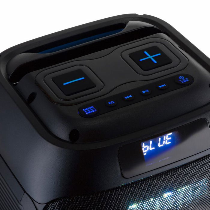 Daewoo Altavoz Party Speaker Bluetooth 40W (350W PMPO) 240 x 230 x 325 mm con Auxiliar, USB, SD y Micrófono Inalámbrico