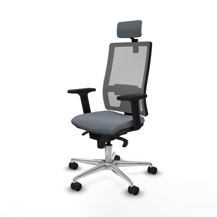 PIQUERAS Y CRESPO Silla de oficina Horna Gris con mecanismo Sincro PIQUERAS Y CRESPO Silla de oficina Horna Gris con mecanismo Sincro