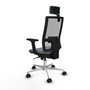PIQUERAS Y CRESPO Silla de oficina Horna Gris con mecanismo Sincro