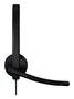 Logitech H570e Auriculares con Diadema para Oficina/Centro de llamadas, Alámbrico, USB Tipo C, Negro, Cancelación de Ruido, Certificación Microsoft Teams