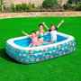Bestway Piscina Hinchable 3 Camaras Floral 229x152x56 cm +6 Años Jardin 54120