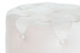 DKD Home Decor Set de 3 Reposapiés de Terciopelo Rosa y Dorado