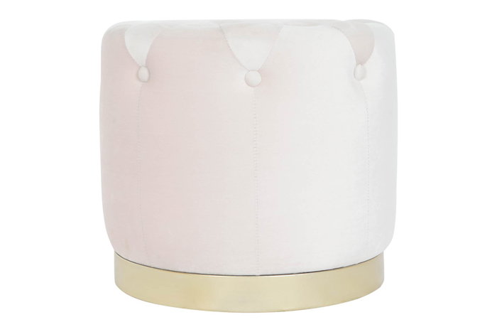 DKD Home Decor Set de 3 Reposapiés de Terciopelo Rosa y Dorado DKD Home Decor Set de 3 Reposapiés de Terciopelo Rosa y Dorado
