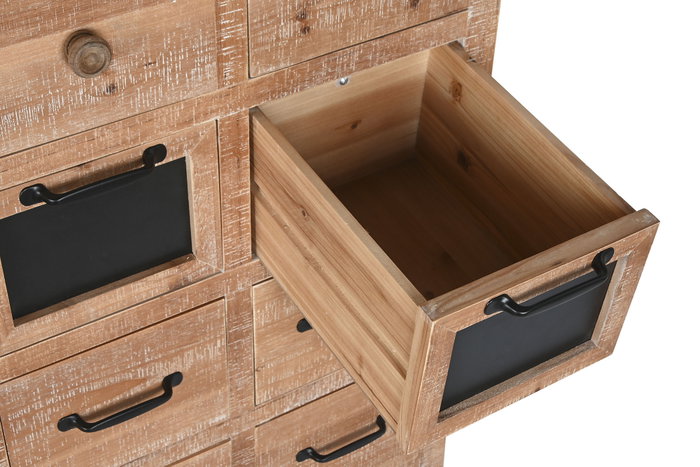 DKD Home Decor Cajonera Cottage Natural Negro Madera Metal 110 x 40 x 92.5 cm 16 Cajones DKD Home Decor Cajonera Cottage Natural Negro Madera Metal 110 x 40 x 92.5 cm 16 Cajones