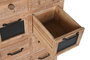 DKD Home Decor Cajonera Cottage Natural Negro Madera Metal 110 x 40 x 92.5 cm 16 Cajones
