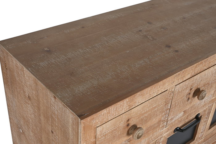 DKD Home Decor Cajonera Cottage Natural Negro Madera Metal 110 x 40 x 92.5 cm 16 Cajones DKD Home Decor Cajonera Cottage Natural Negro Madera Metal 110 x 40 x 92.5 cm 16 Cajones