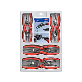 Knipex 00 20 04 SB Juego de alicates de anillos de seguridad de precisión