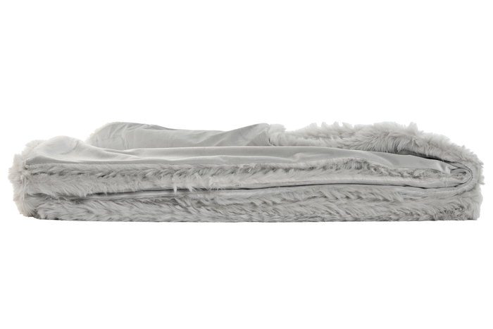 DKD Home Decor Manta de 2 Unidades Gris Claro 170 x 130 cm Urban