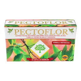 ROBIS Pectoflor 20Amp para Alergias, Vías Respiratorias, Faringitis, Afonías, Catarros, Gripe, Bronquitis, Asma, Pólipos y Tabaquismo