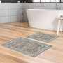 Mijölnir Kt431 V2 Juego de Alfombrillas de Baño Antideslizante Antibacteriano Fácil de Limpiar Juego de 2 Piezas 100% Poliéster 850 gr/m²