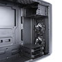 Fractal Design FD-CA-FOCUS-BK-W Caja PC Midi Tower Negra con Ventana Lateral y Ventiladores Frontales Iluminados en Blanco