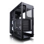 Fractal Design FD-CA-FOCUS-BK-W Caja PC Midi Tower Negra con Ventana Lateral y Ventiladores Frontales Iluminados en Blanco