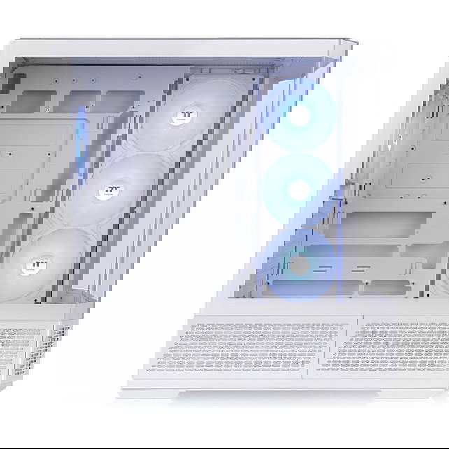 Thermaltake View 370 TG ARGB Snow/White, Torre Media PC Gaming, Blanco, Vidrio Templado, Soporta ATX/EATX, 4 Ventiladores ARGB, USB-C, Gestion de Cables