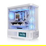 Thermaltake View 370 TG ARGB Snow/White, Torre Media PC Gaming, Blanco, Vidrio Templado, Soporta ATX/EATX, 4 Ventiladores ARGB, USB-C, Gestion de Cables
