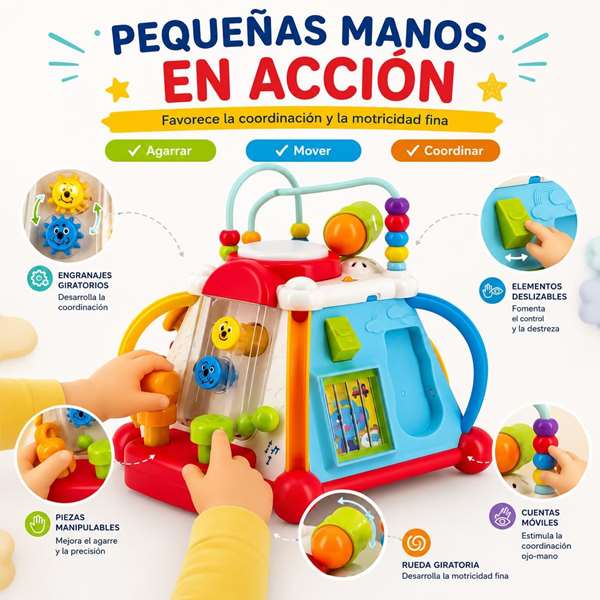 Hola Centro de actividades infantiles con luces y sonidos