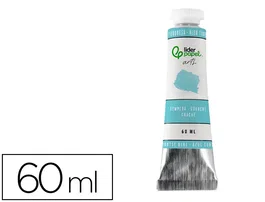 Liderpapel Témpera Gouache en tubo de aluminio de 60 ml, color azul turquesa