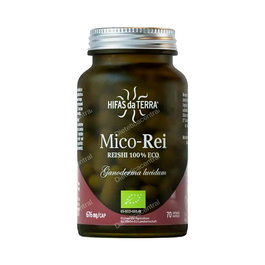 Hifas da Terra Mico Rei (Reishi/Ganoderma lucidum) Extracto Ecológico - Suplemento para el Sistema Inmunitario, 70 Cápsulas Vegetales