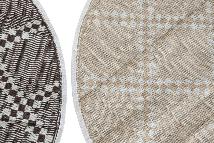 DKD Home Decor Alfombra Marron Beige 150 x 150 cm (6 Unidades) DKD Home Decor Alfombra Marron Beige 150 x 150 cm (6 Unidades)