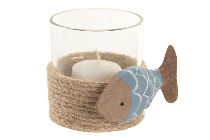 DKD Home Decor Portavelas Atlántico Azul Verde Cristal y Resina 9 x 8 x 8.5 cm (6 Unidades) DKD Home Decor Portavelas Atlántico Azul Verde Cristal y Resina 9 x 8 x 8.5 cm (6 Unidades)