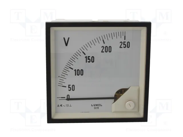 LUMEL Voltímetro de panel EA19N 0÷250V VAC True RMS LUMEL Voltímetro de panel EA19N 0÷250V VAC True RMS