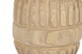 DKD Home Decor Jarrón de Madera Paulownia Tallado Natural 28x28x36 cm