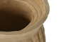 DKD Home Decor Jarrón de Madera Paulownia Tallado Natural 28x28x36 cm
