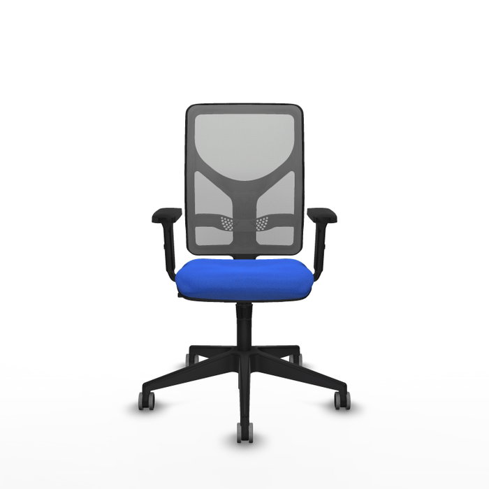 PIQUERAS Y CRESPO Silla de oficina Motilla con mecanismo Sincro, Tela Azul y Malla Gris PIQUERAS Y CRESPO Silla de oficina Motilla con mecanismo Sincro, Tela Azul y Malla Gris