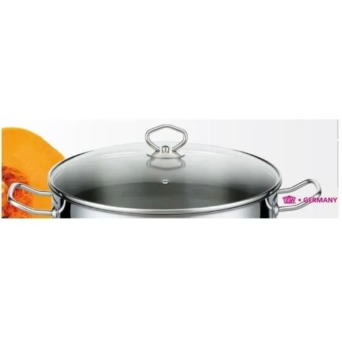 GSW Olla de Acero Inoxidable 17 L, Todas las Fuentes de Calor Incluida Inducción