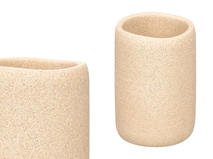 Berilo Vaso Baño Poliresina Beige 8x10x8 cm (Set de 12) Berilo Vaso Baño Poliresina Beige 8x10x8 cm (Set de 12)