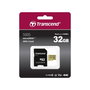 Transcend Tarjeta microSDHC USD500S 32 GB con Adaptador, Oro
