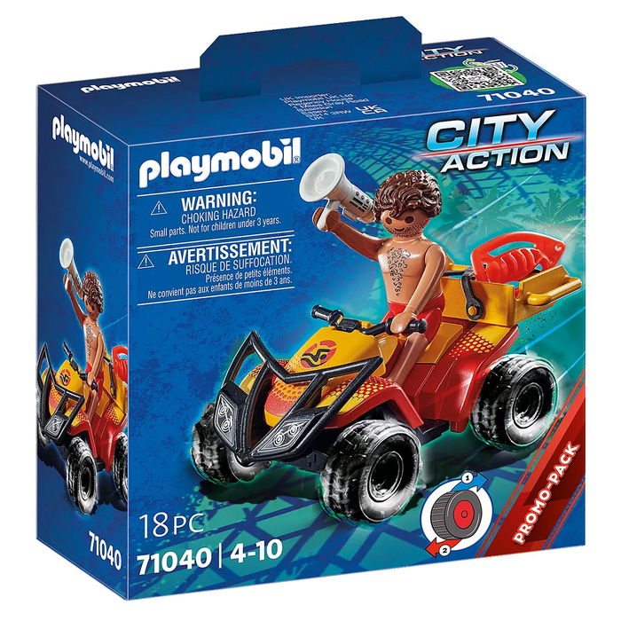 Playmobil Quad De Rescate 71040 City Action Con Motor De Fricción Ideal Para Niños +4 Años Playmobil Quad De Rescate 71040 City Action Con Motor De Fricción Ideal Para Niños +4 Años