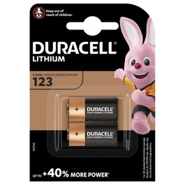 Duracell CR123A Lithium Batería Fotográfica 3V 1400mAh (2 unidades)