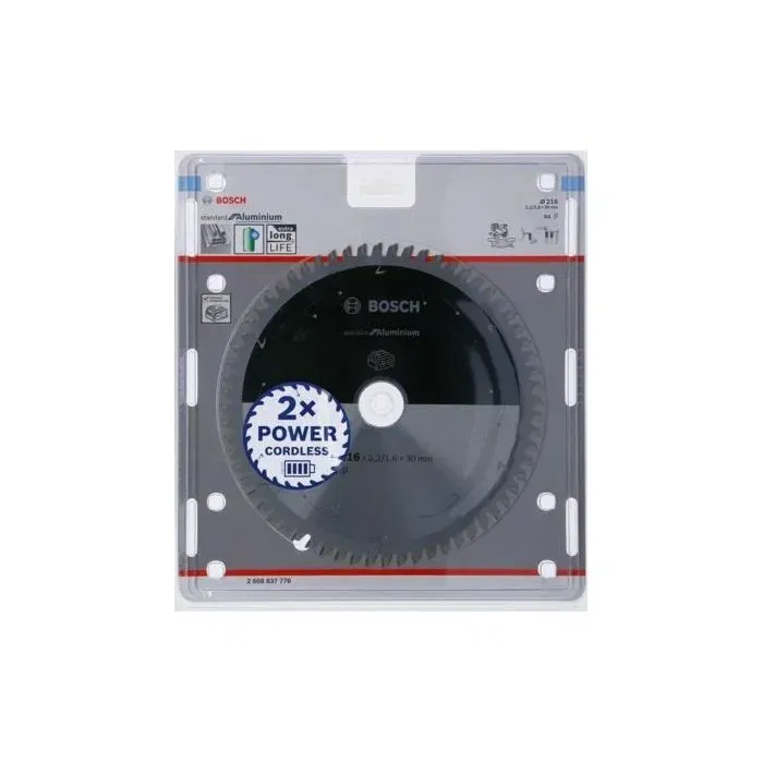 Bosch Hoja de Sierra Circular Profesional 216x30x2.2mm 64 Dientes para Aluminio y Metales No Ferrosos