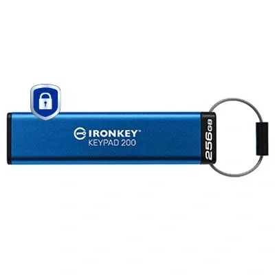 Kingston IronKey Keypad 200 256 GB Azul