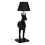 Ixia Lámpara Perro Negro Resina-Tejido 45 x 40 x 127 cm