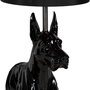 Lámpara Perro Negro Resina-Tejido 45 X 40 X 127 cm