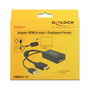 DELOCK Adaptador HDMI-A Macho a Displayport 1.2 Hembra Negro 0.245m