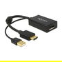 DELOCK Adaptador HDMI-A Macho a Displayport 1.2 Hembra Negro 0.245m