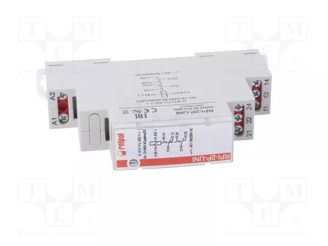 RELPOL RPI-2P-UNI Relé de instalación DPDT 8A
