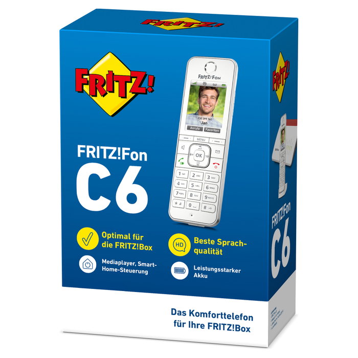 AVM Fritz!Fon C6 Teléfono inalámbrico DECT Blanco AVM Fritz!Fon C6 Teléfono inalámbrico DECT Blanco