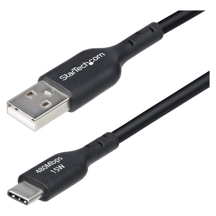 StarTech.com Cable de Carga y Sincronización USB-A a USB-C, 30 cm, Negro StarTech.com Cable de Carga y Sincronización USB-A a USB-C, 30 cm, Negro
