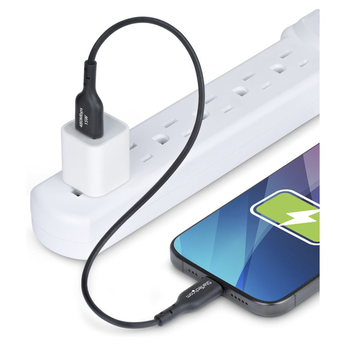 StarTech.com Cable de Carga y Sincronización USB-A a USB-C, 30 cm, Negro StarTech.com Cable de Carga y Sincronización USB-A a USB-C, 30 cm, Negro