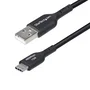 StarTech.com Cable de Carga y Sincronización USB-A a USB-C, 30 cm, Negro